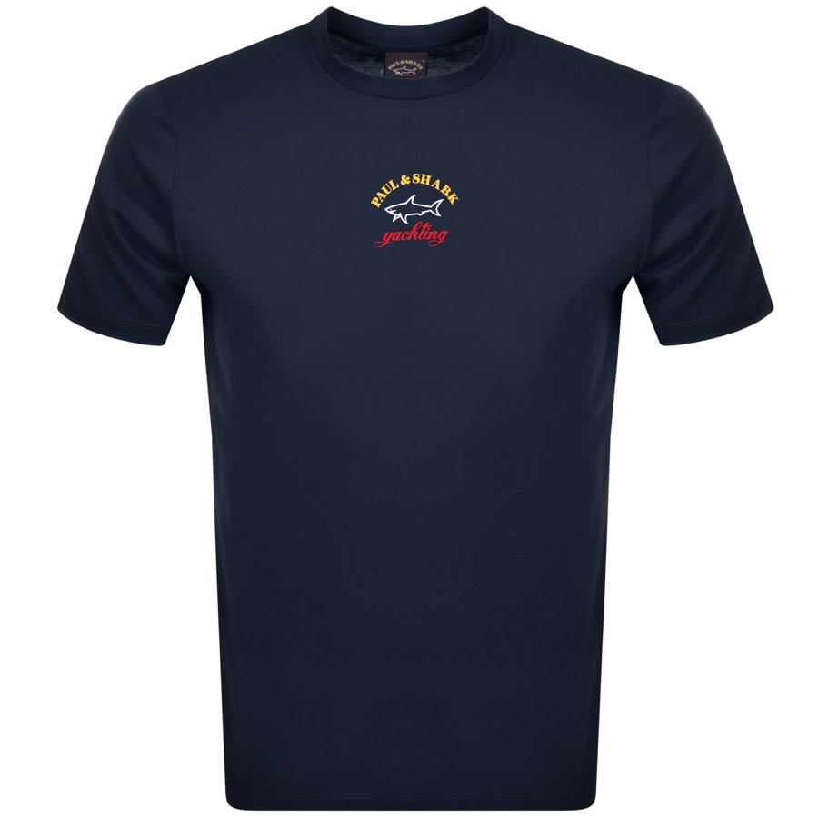 Alternative Image for ProductPaul And Shark Logo T Shirt Navy1